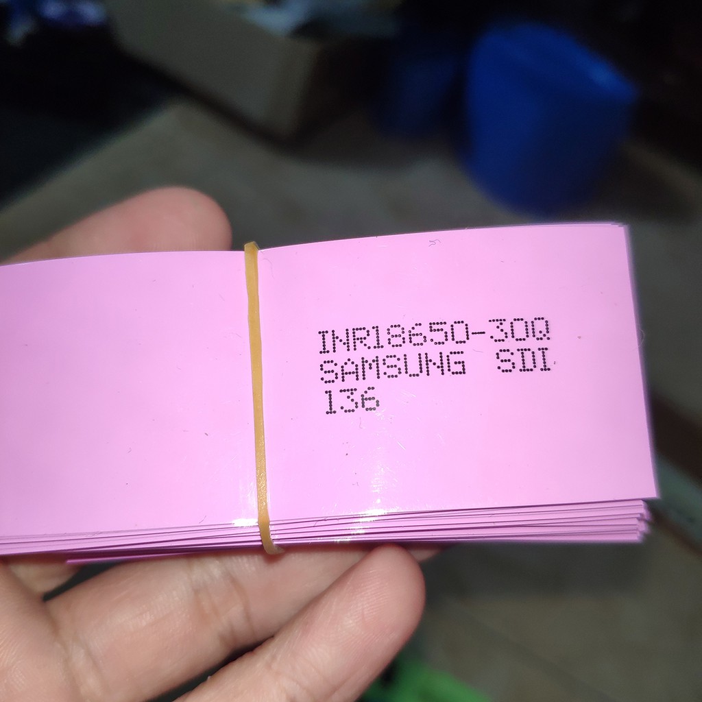 Màng co nhiệt PVC cho cell pin 18650 21700 26650 có in chữ
