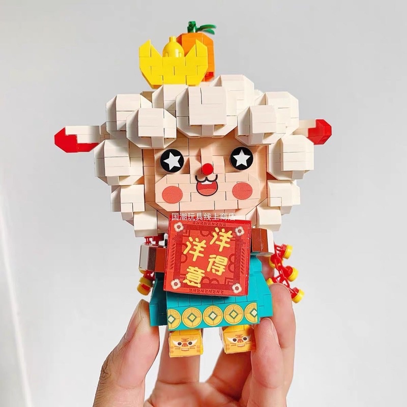 Đồ chơi xếp hình mô hình lắp ráp Nhân Vật Hoạt Hình Chúc Tết 2024 by loz Nanoblocks