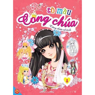 Sách - tô màu công chúa cổ tích 1