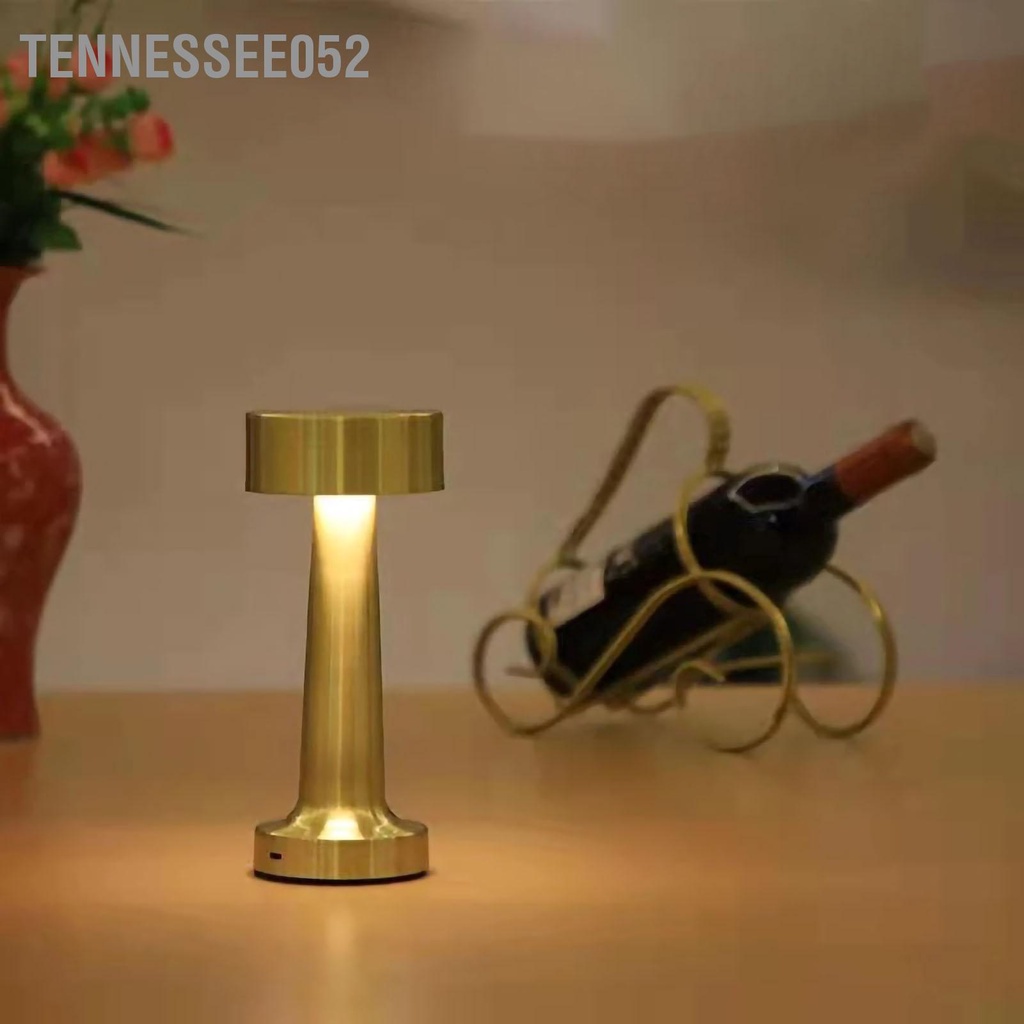 Đèn LED Để Bàn Hình Quả Tạ Bằng Kim Loại Không dây Sạc USB trang trí nhà hàng/ quán bar/ cà phê