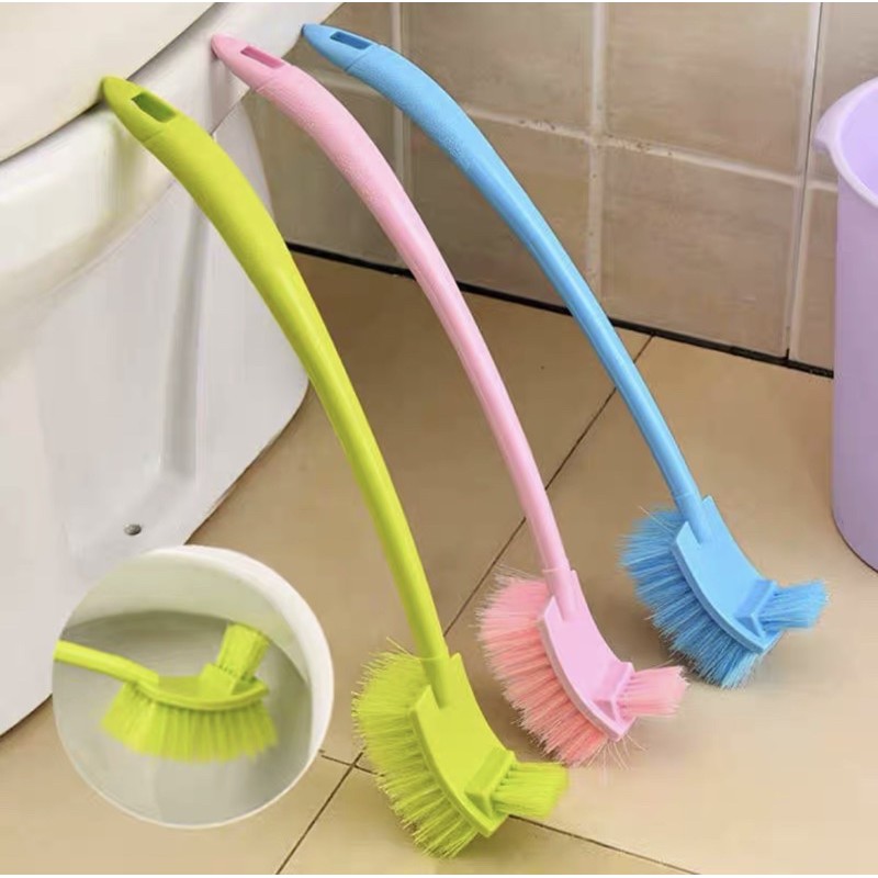 Chổi cọ toilet ❤️SALE❤️Chổi cọ nhà vê sinh đa năng thiết kế thông minh 2 đầu tiện dụng cọ dễ dàng nhanh chóng CC01