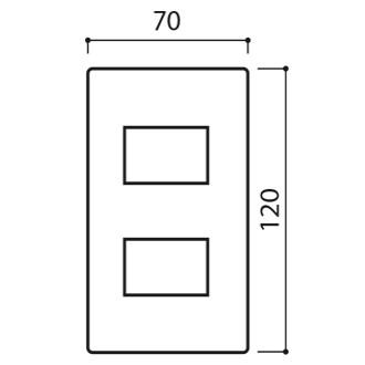 Mặt nạ âm tường 1 thiết bị Panasonic ( Full )