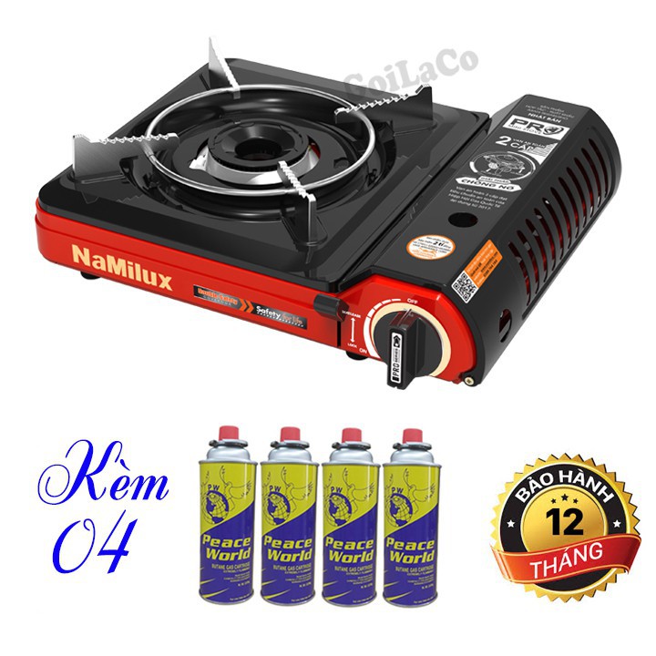 Bếp ga mini du lịch Namilu Namilux - Chống cháy nổ - Giao màu ngẫu nhiên