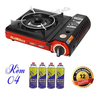 Bếp ga mini du lịch Namilu Namilux - Chống cháy nổ - Giao màu ngẫu nhiên