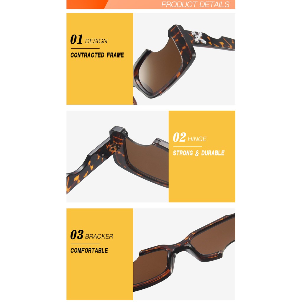 【Bản lề kim loại】Personality Khắc Lõm Hình Vuông Kính Mát Nữ/Nam | BigBuy360 - bigbuy360.vn