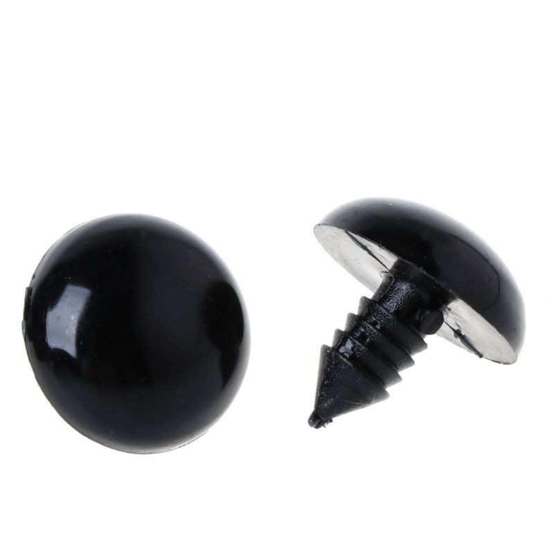 20pcs 6-20mm Black Plastic Safety Eyes For Teddy Bear/Dolls/Toy Animal/Felting