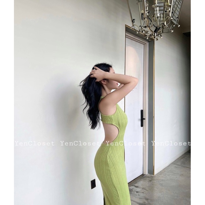 [Freeship] Hình chụp thật Yencloset - Body sát nách cutout lưng sang chảnh, hàng thiết kế cực xịn , siêu tôn dáng