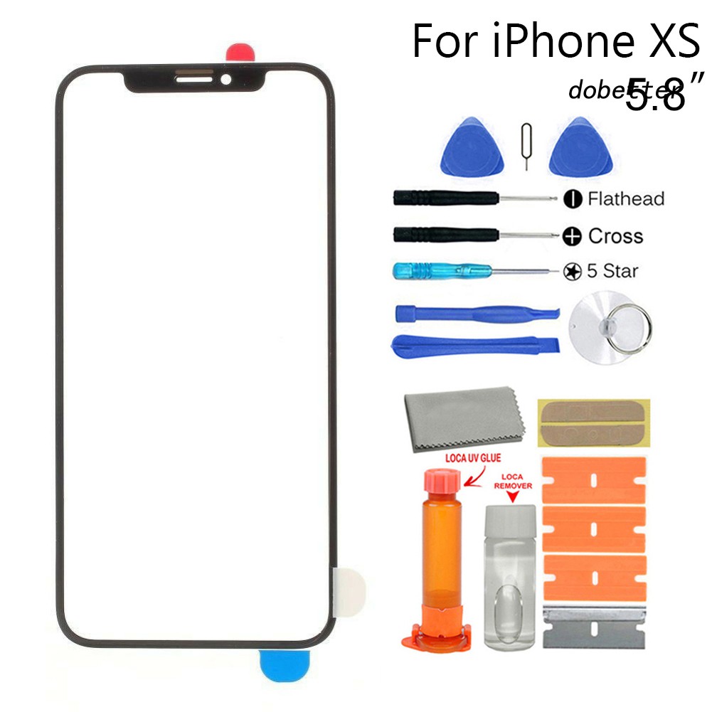 Bộ Dụng Cụ Thay Thế Màn Hình Cảm Ứng Bằng Kính Cho Iphone X / Xr / Xs / Xs Max / 11 / 11 Pro