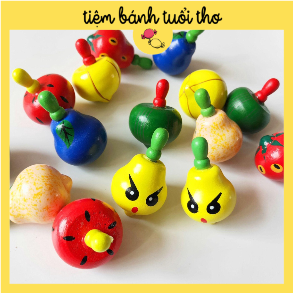 [FreeShip] Con Quay Gỗ hình Trái Cây