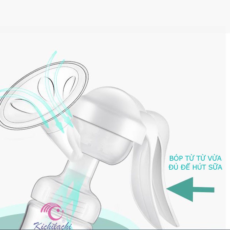 Máy hút sữa bằng tay kichilachi tặng kèm 6 túi trữ sữa ( chính hãng )