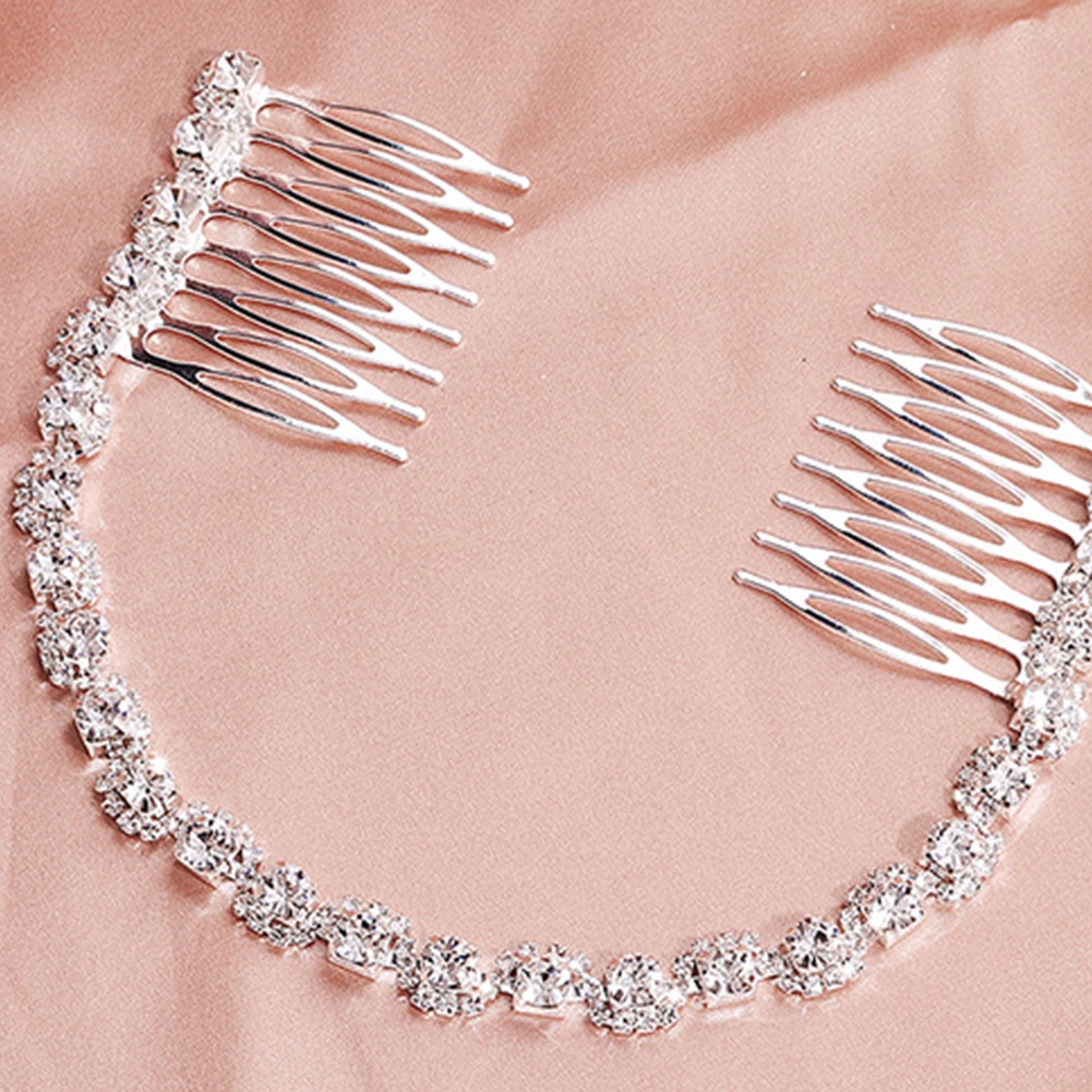 Lược Cài Tóc Cô Dâu Đính Đá Sang Trọng