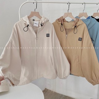 Khoác da lộn dây rút logo bò #64609