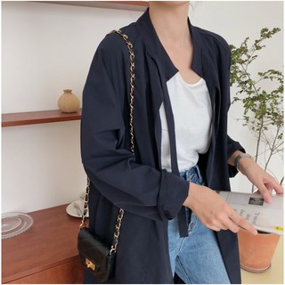 Áo khoác form dài qua gối