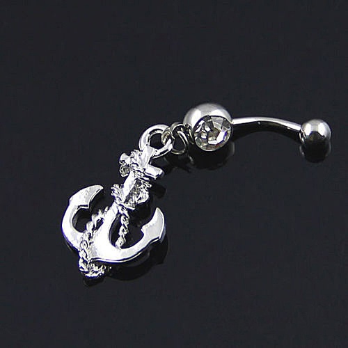 Khuyên rốn tạo hình mỏ neo thời trang độc đáo