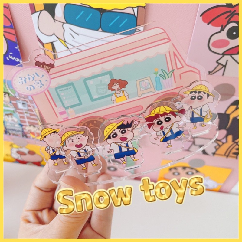 Mô Hình Tượng Standee Acrylic Mica Shin cậu bé bút chì - Nohara Shinnosuke Kazama Toru Sakurada Nene Sato Masao Bo