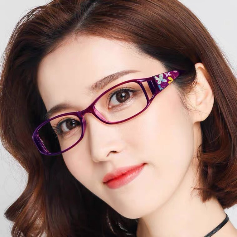 Kính Lão Đọc báo thời trang siêu nhẹ cho Nữ,Tròng Chống ánh sáng xanh,hoa văn thanh lịch mã T018