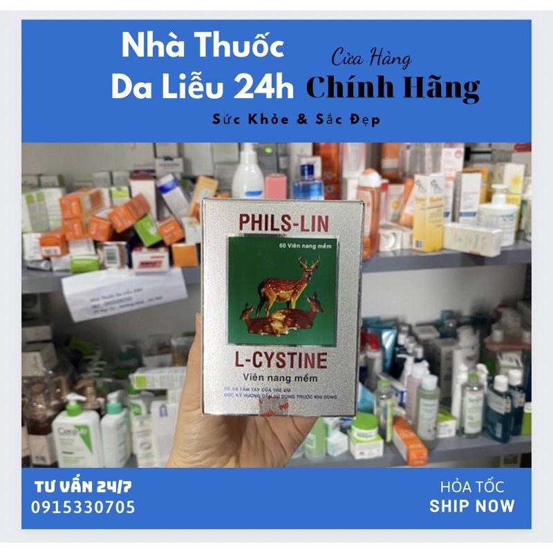 L-cystine Phil-S-lin  Lcystine Philslin 500mg viên uống bổ gan