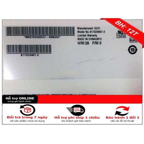 BH12TH  Màn Hình DELL ALIENWARE 17-R3  17.3 SLIM 4K LQ173D1JW31 B173ZAN01.0