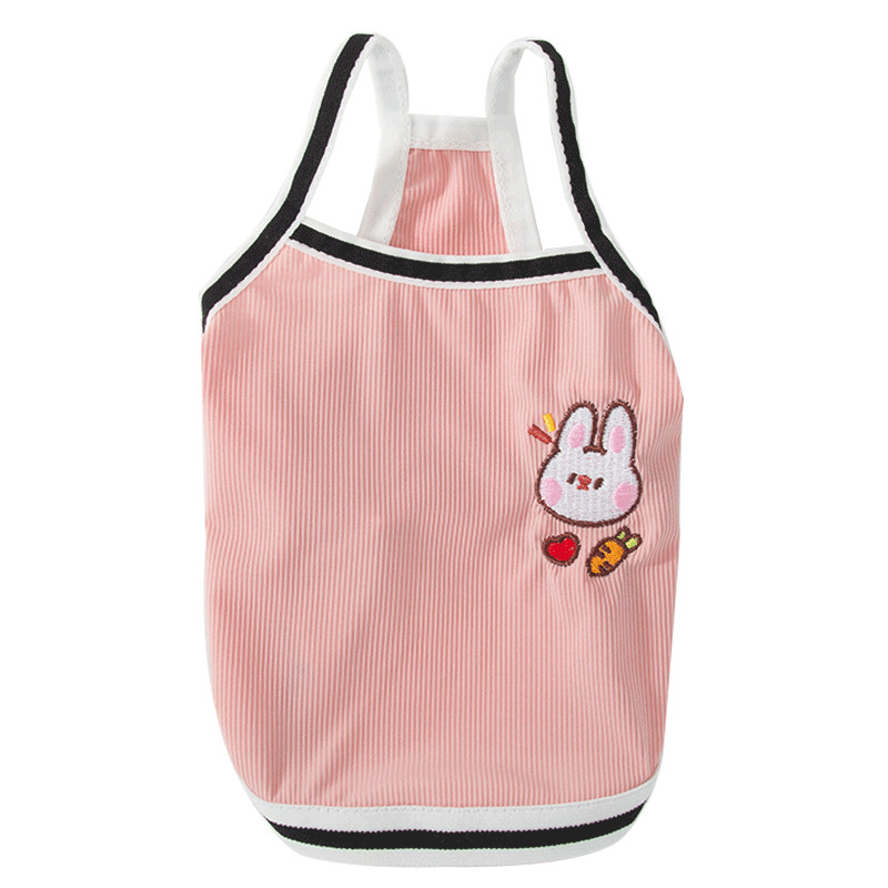 Áo Hai Dây Mỏng Thoáng Khí In Họa Tiết Hoạt Hình Cỡ Nhỏ Và Trung Bình Cho Thú Cưng