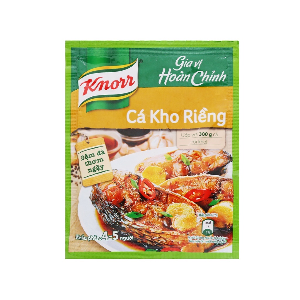 Gia Vị Hoàn Chỉnh Cá Kho Riềng Knorr Gói 28g