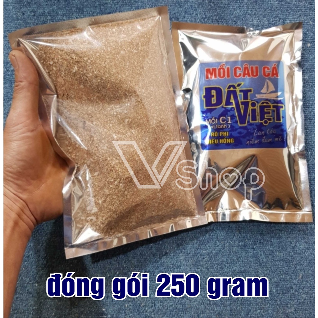 Mồi câu cá Đất Việt. mồi C1 vị tanh, chuyên câu cá rô phi, cá diêu hồng .vmt.