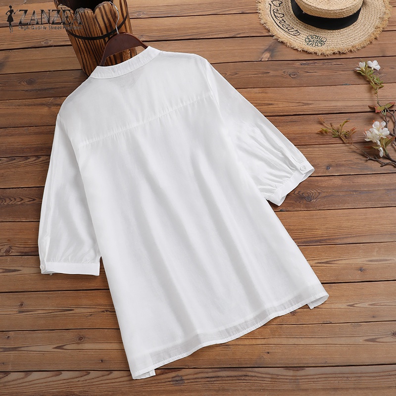 Zanzea Áo Tay Lửng Phối Ren Thời Trang Dành Cho Nữ