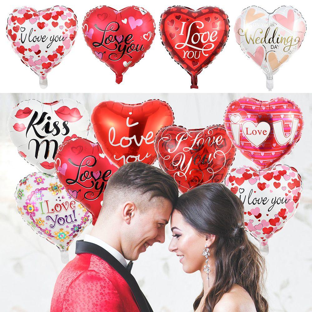 .Set 5 Bong Bóng Lá Nhôm 18 Inch Dùng Để Trang Trí Tiệc Cưới / Valentine
