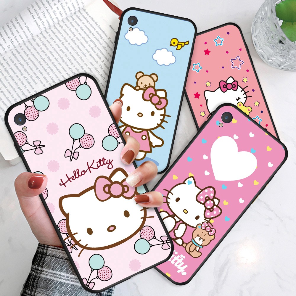 ASUS Zenfone Max Pro M1 Live ZB601KL ZB602KL ZB555KL ZB501KL For Soft Case Silicone Casing TPU Cute Cartoon Hello Kitty KT Cat Sugar Girl Lovely Phone Full Cover simple Macaron matte