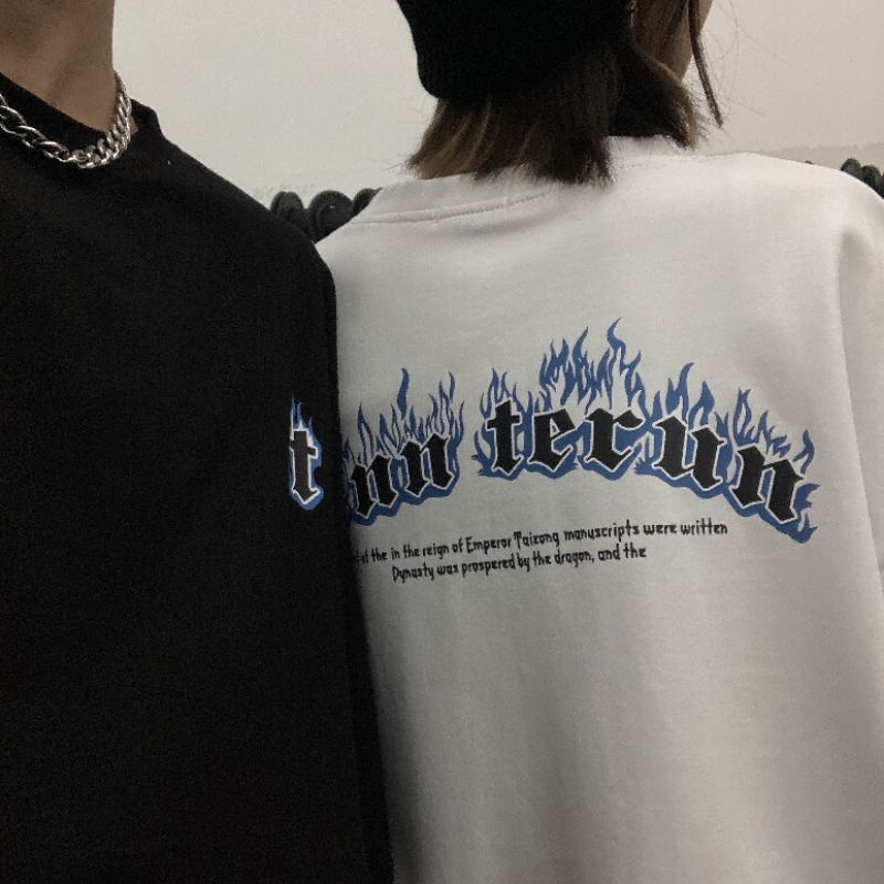 Áo thun tay lỡ nam nữ, áo phông unisex form rộng chất cotton mát mịn thấm hút mồ hôi in hình Chữ T | BigBuy360 - bigbuy360.vn