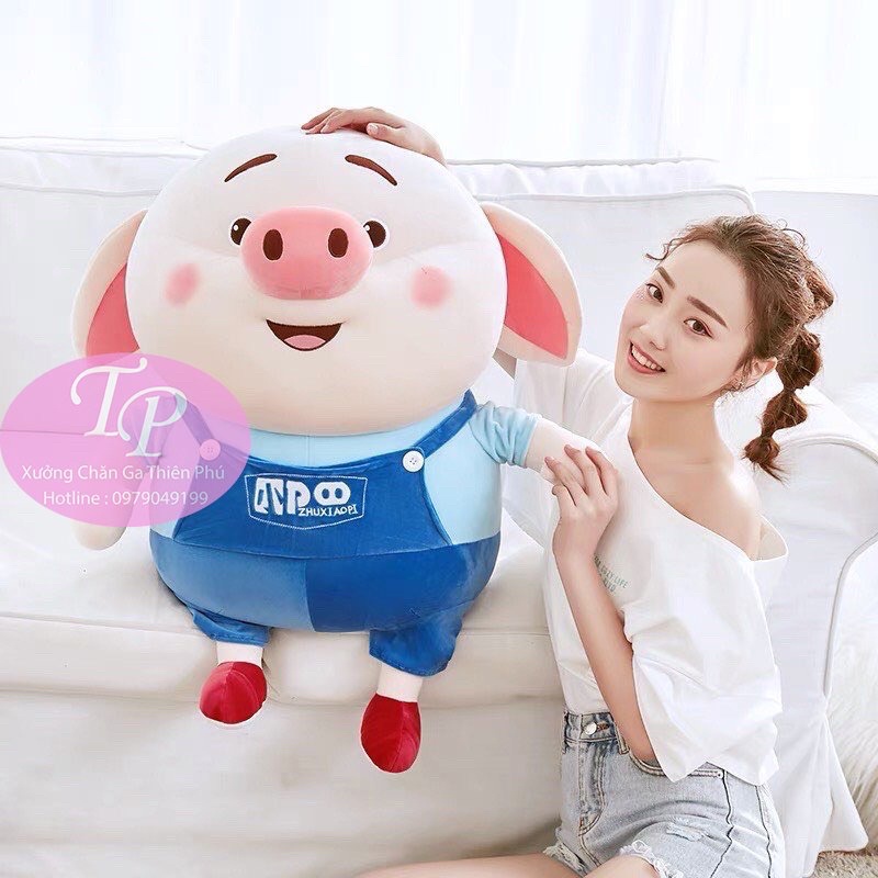 Thú Nhồi Bông Lợn Xanh Siêu Đáng Yêu