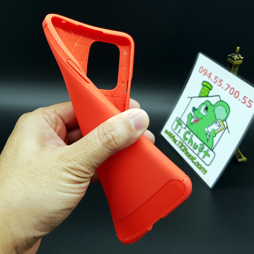[Ảnh Thật] Ốp Lưng OnePlus 8T/ 9R Nội Địa Dẻo Carbon Phay Xước Chống Sốc