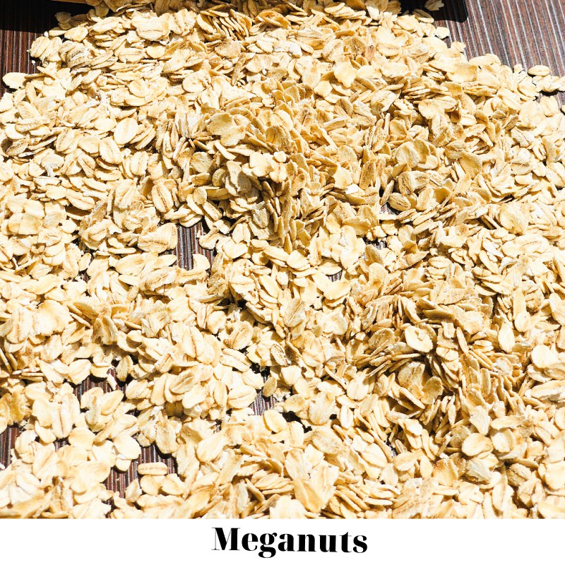 Yến mạch cán dẹt nhập khẩu Úc (Instant Oats) Meganuts 500gr - Yến mạch nguyên cám túi hỗ trợ giảm cân