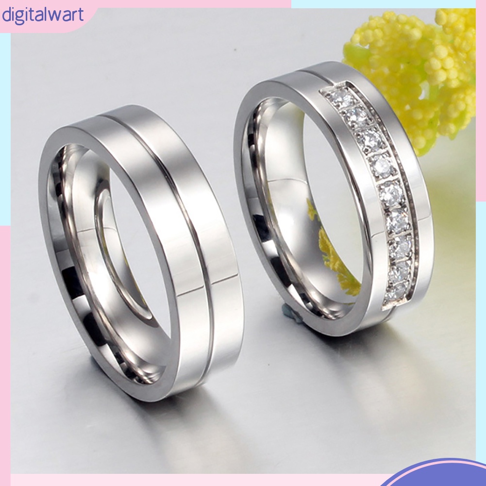 Nhẫn hợp kim kiểu dáng đơn giản, thời trang cho nam/nữ