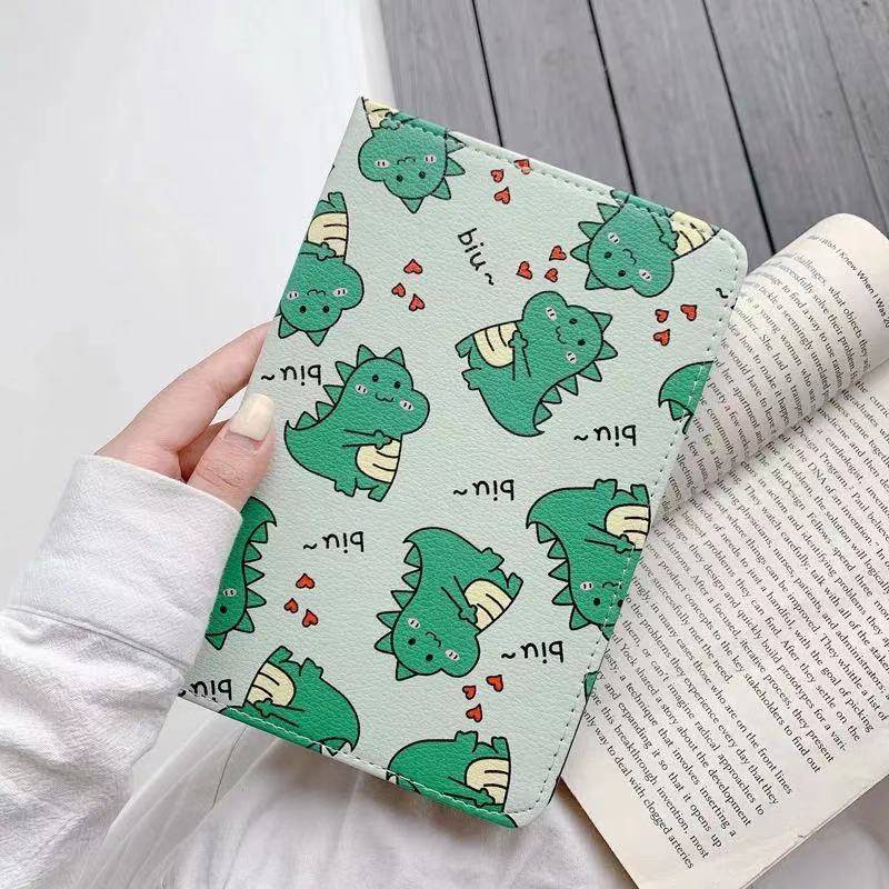 Ốp Bảo Vệ Máy Tính Bảng Bằng Silicon Họa Tiết Hoạt Hình Khủng Long Dễ Thương Chống Rơi Cho ipad Mini 1/2/3/4/5 2019Air10.5 11 inch