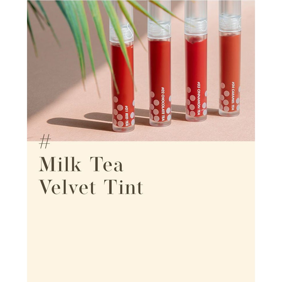 Son Romand Milk Tea Velvet Tint #04 Caramel Tea - Cam gạch | BigBuy360 - bigbuy360.vn