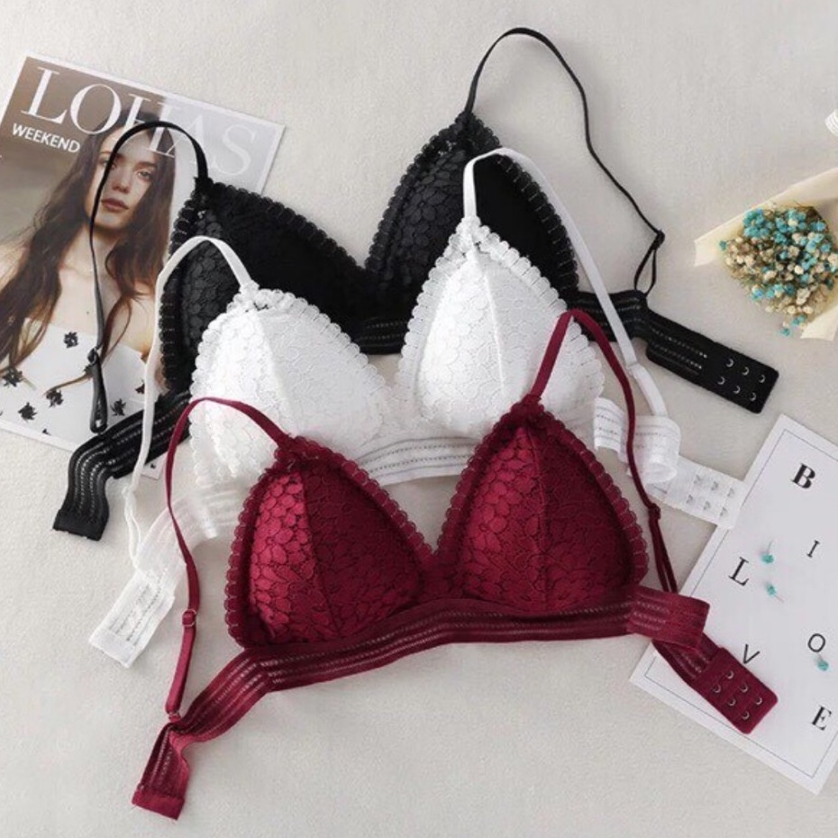 Áo Bra Ren Hoa, Mút Mỏng Cài Sau YUKI STORE 7313