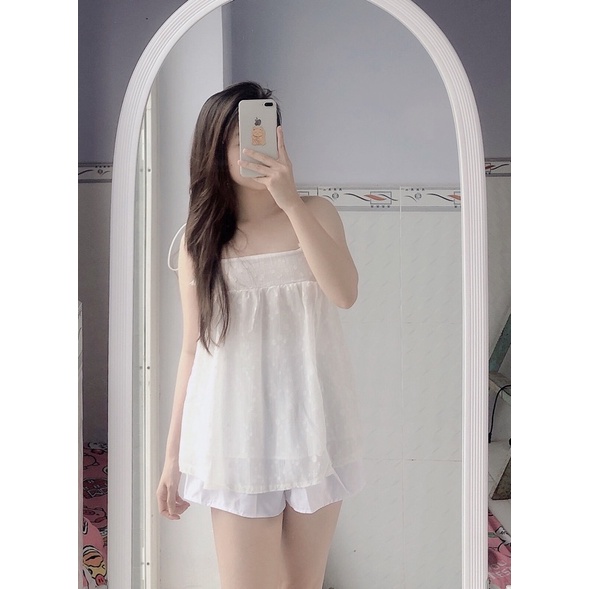 Set bộ voan hoa 2s đủ màu siêu xinh