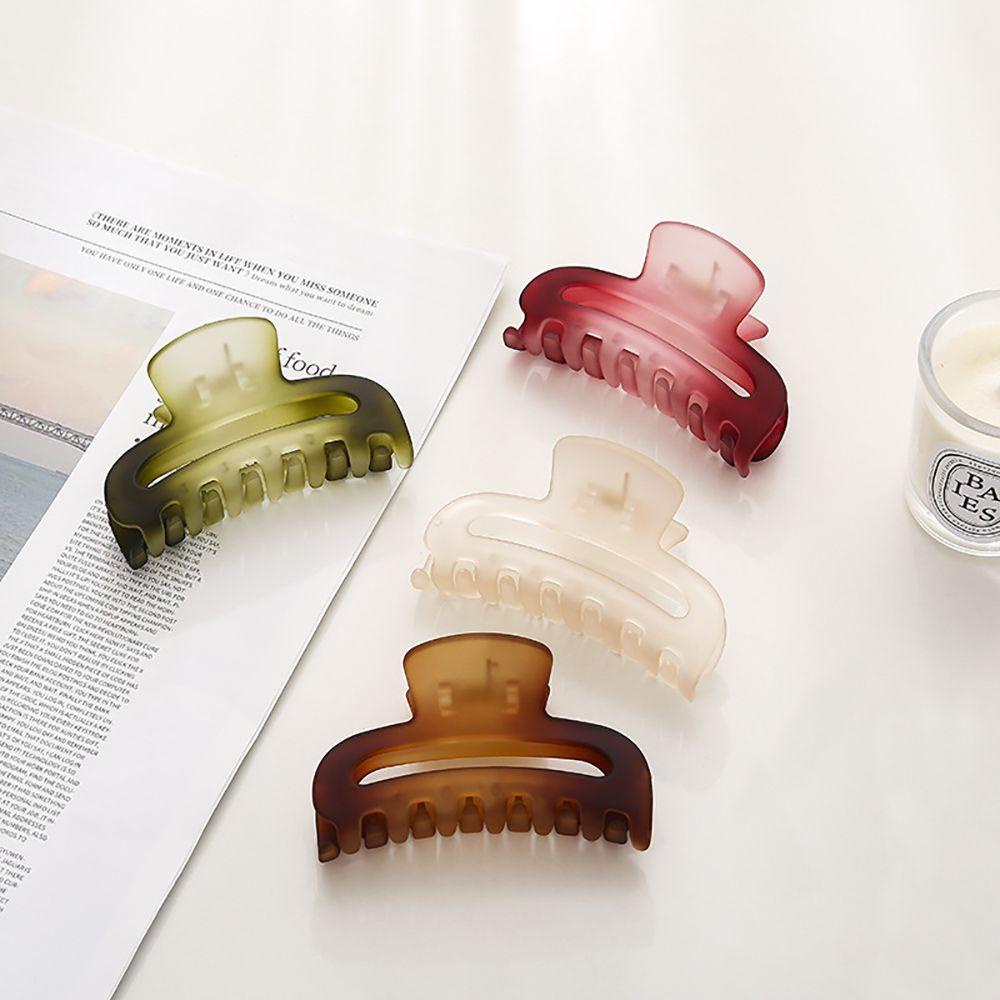 Kẹp Tóc Móng Vuốt Hình Bán Nguyệt WMES15H Màu Nhám Đơn Giản Cho Nữ