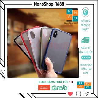 Ốp Iphone Lưng Nhám Chống Sốc,Phím Màu,Chống Bám Vân Tay 7Plus,8Plus,x,xsmax,11,11promax,12,12promax,13,13promax