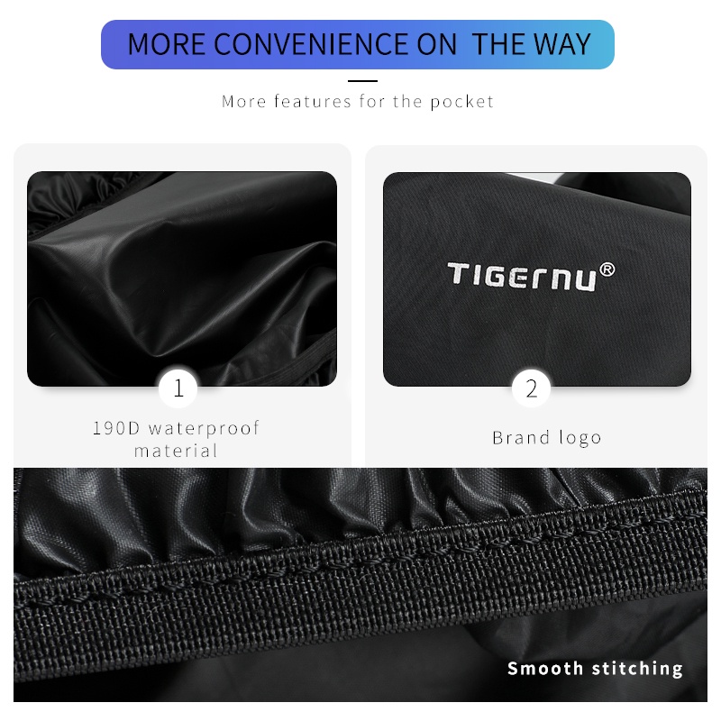 Tấm Vải Trùm Chống Mưa Tigernu Dành Cho Balo 13-17'' 0015