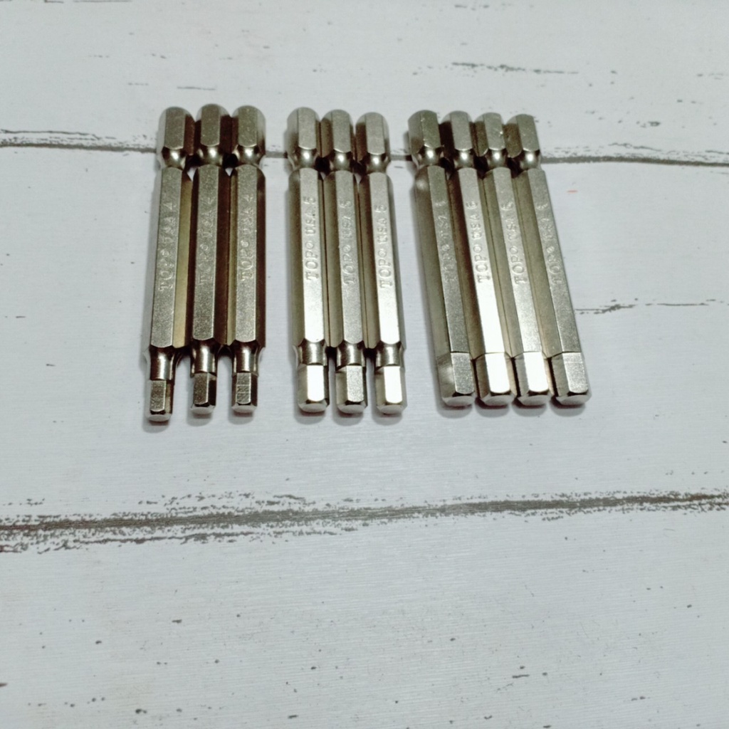 Combo 3 đầu bắt vít lục giác đực 4-5-6mm dài 65mm TOP
