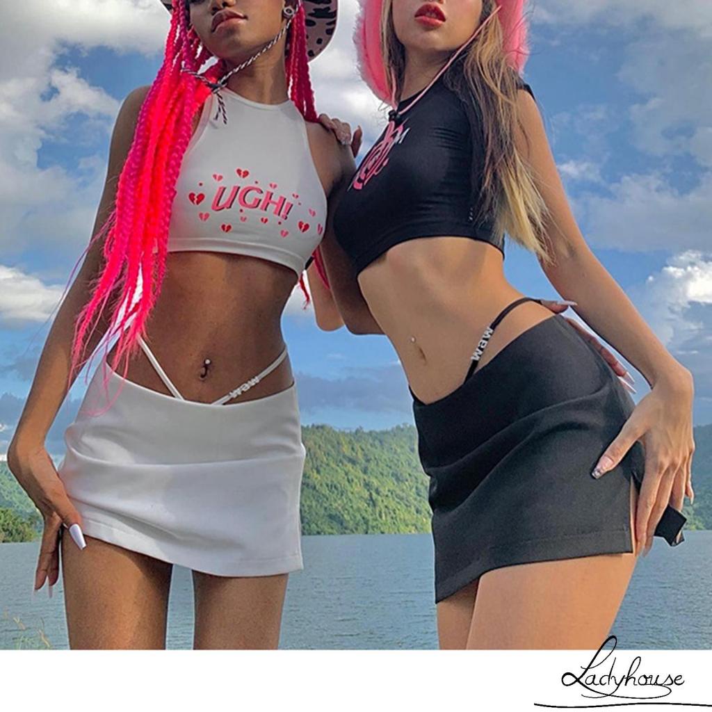 Chân Váy Chữ A Dáng Ngắn Màu Trơn Xẻ Tà Thời Trang Mùa Hè Cho Nữ