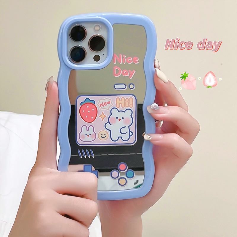 Ốp lưng iphone Ốp Điện Thoại Họa Tiết Ren Tráng Gương Cho iphone 13Promax 11 14pro 6 7 8 plus Dinuo case