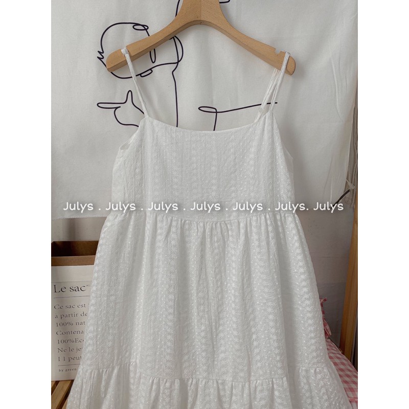 [Mã FAGREEN245 giảm 10% tối đa 30K đơn 99K] Váy thô 2 dây thêu hoa (ảnh thật shop chụp kèm video) | BigBuy360 - bigbuy360.vn