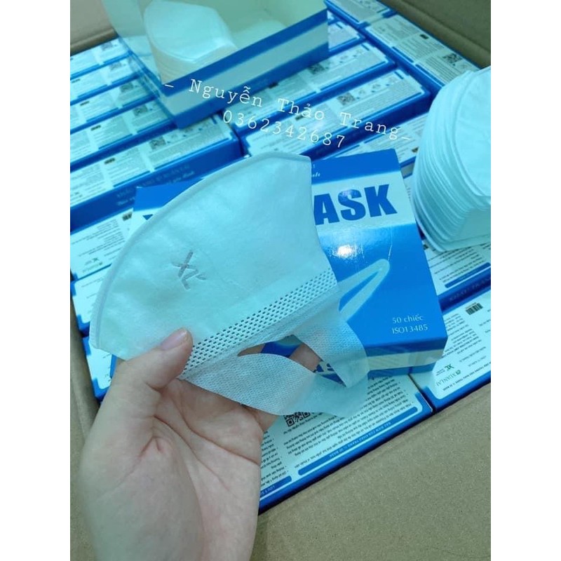 Hộp 50c khẩu trang 3D mask trơn | BigBuy360 - bigbuy360.vn