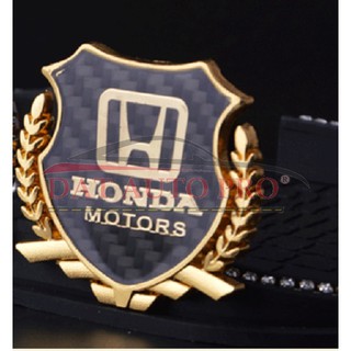 Cặp Huy hiệu bông lúa Mazda GOLD kim loại cao cấp.