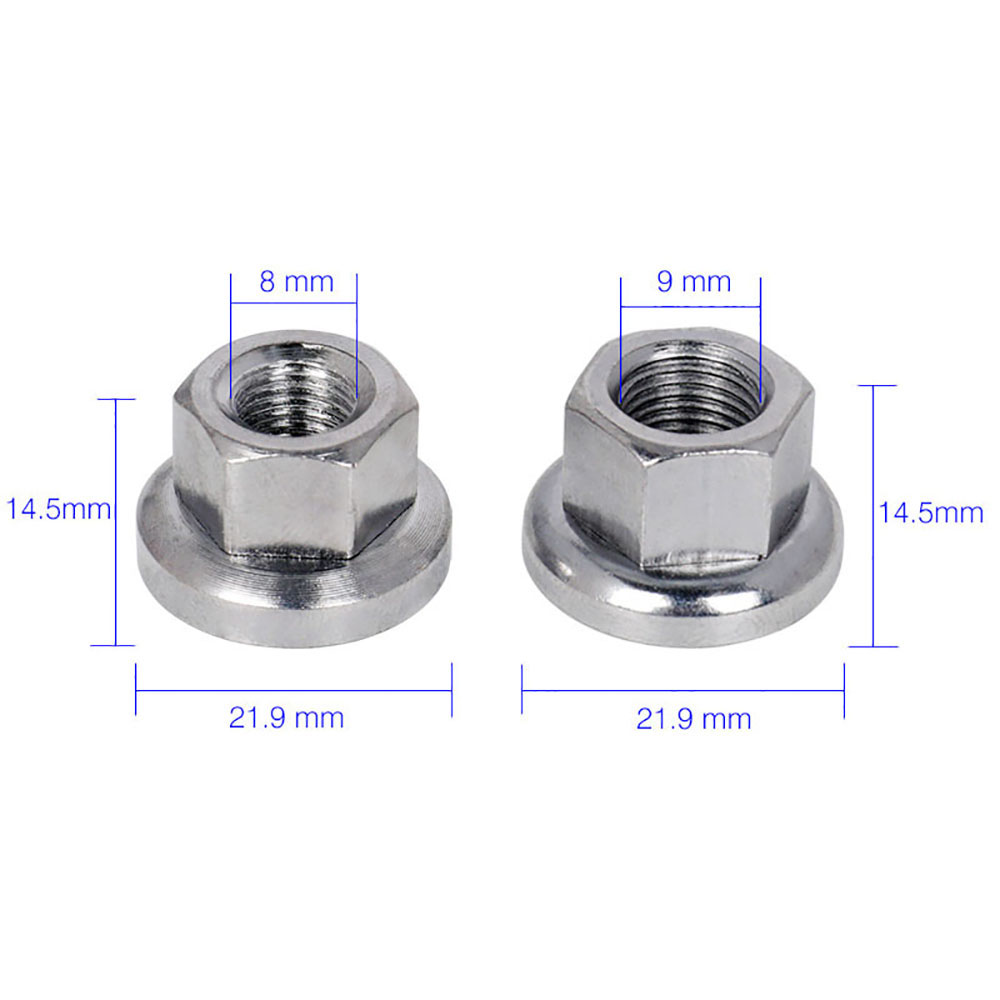 2pcs/pack Bicycle Bike Rear Hub Axle Nut Wheel Hub Repair Fitting Component r y