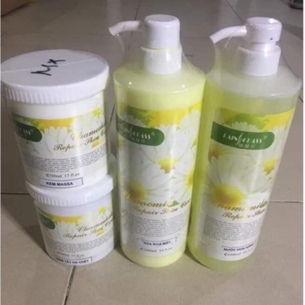 Nước hoa hồng chai dung tích 1000ml bộ chăm sóc da hoa cúc