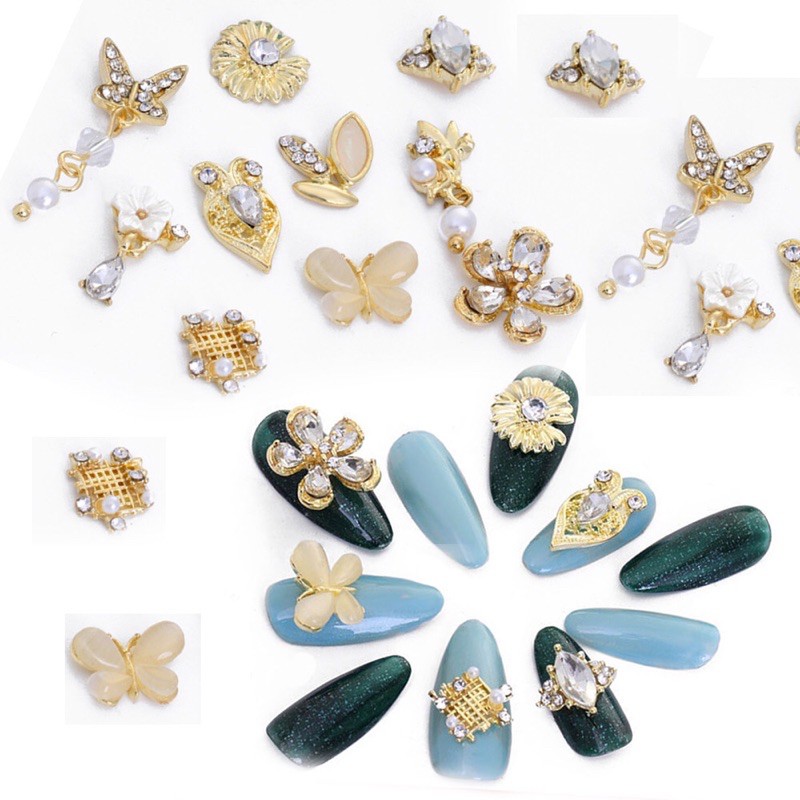Charm đá đính móng-phụ kiện charm nail