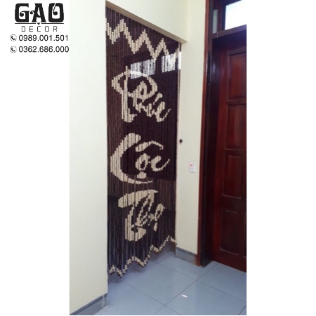 Rèm hạt gỗ nhận làm theo yêu cầu